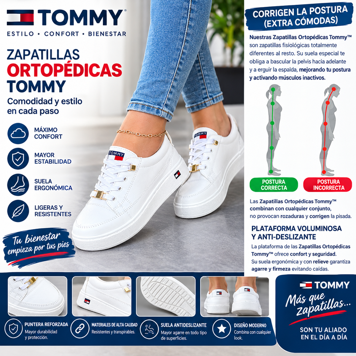 ZAPATILLHAS ORTOPÉDICA TOMMY